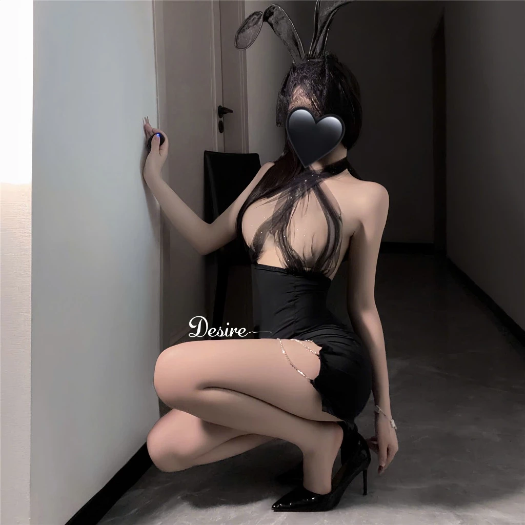 Desire Store, Váy ngủ cổ yếm ôm Body chât liệu thun kèm chip phong cách sexy gợi cảm DESIRE VN-1291 image 4 of 5