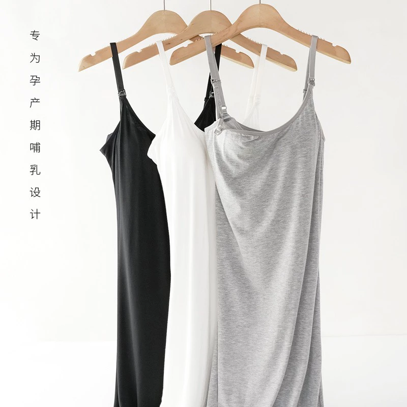 Desire Store, Đầm Bầu Hai Dây Có Sẵn Lót Ngực Và Nút Mở Cho Bé Bú Tiện Lợi DESIRE VN-074 image 4 of 12