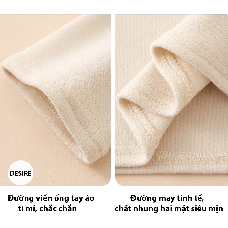 Desire Store, Áo cổ lọ chất Nhung hai mặt siêu mịn giữ nhiệt mùa đông ấm áp DESIRE H319 image 4 of 13
