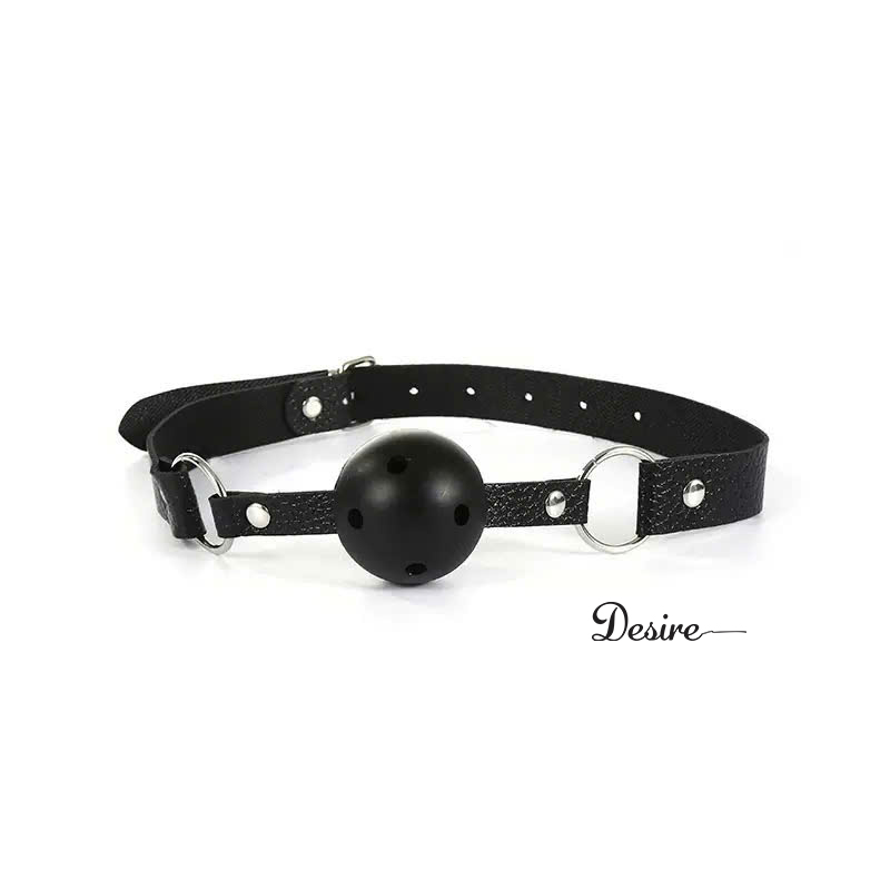 Desire Store, Ball gag Bóng bịt miệng dây da Nút bịt miệng dạng bóng sextoy Phụ kiện BDSM DESIRE BG-01 (Leather Ball Gag – BDSM Accessory DESIRE BG-01) image 1 of 9