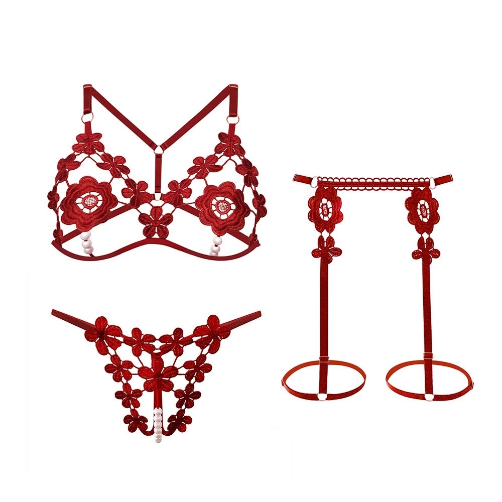 Desire Store, Bộ đồ lót liền thân kèm đai dây Bodysuit gợi cảm sexy DESIRE VN-076 - ĐỎ ĐÔ 076 image 11 of 11