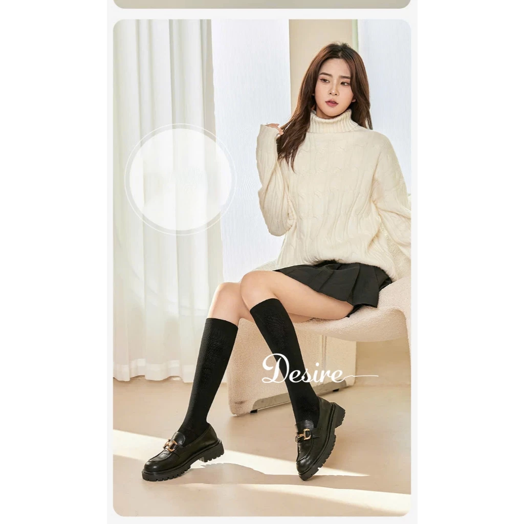 Desire Store, Tất thun len nữ chính hãng BONAS Style Nhật Bản chất đẹp cao cấp phong cách đơn giản sang trọng DS-3336 image 2 of 17