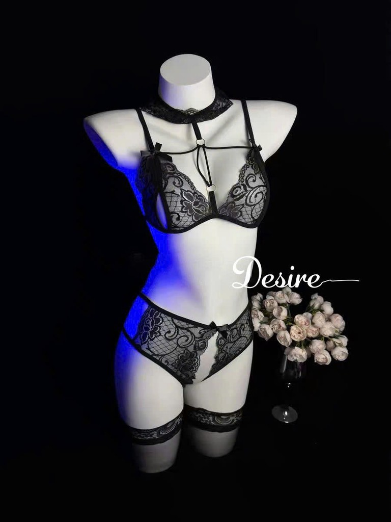 Desire Store, 6459 Bộ lót ren xẻ đáy - Nội y ren sexy gợi cảm cao cấp DESIRE image 9 of 13