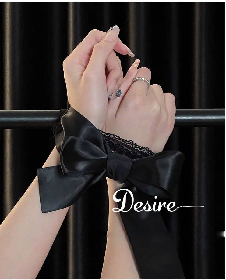 Desire Store, Bịt mắt ren Trói tay ren lụa - Phụ kiện cosplay phòng ngủ gợi cảm BM-004 image 2 of 13
