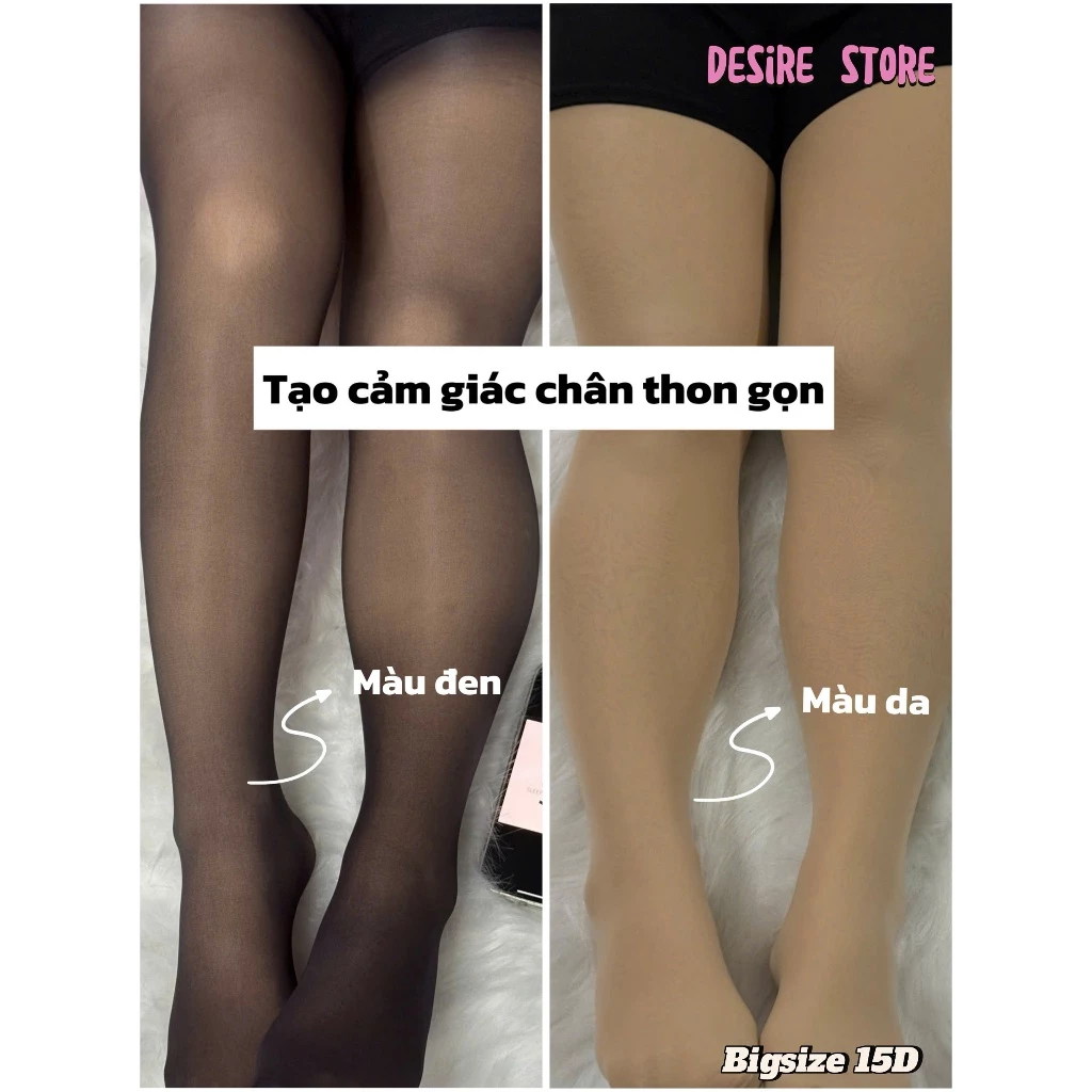 Desire Store, Tất quần 15D BIGSIZE màu đen và da thon gọn dáng che khuyết điểm chính hãng BONAS T-016 image 2 of 13