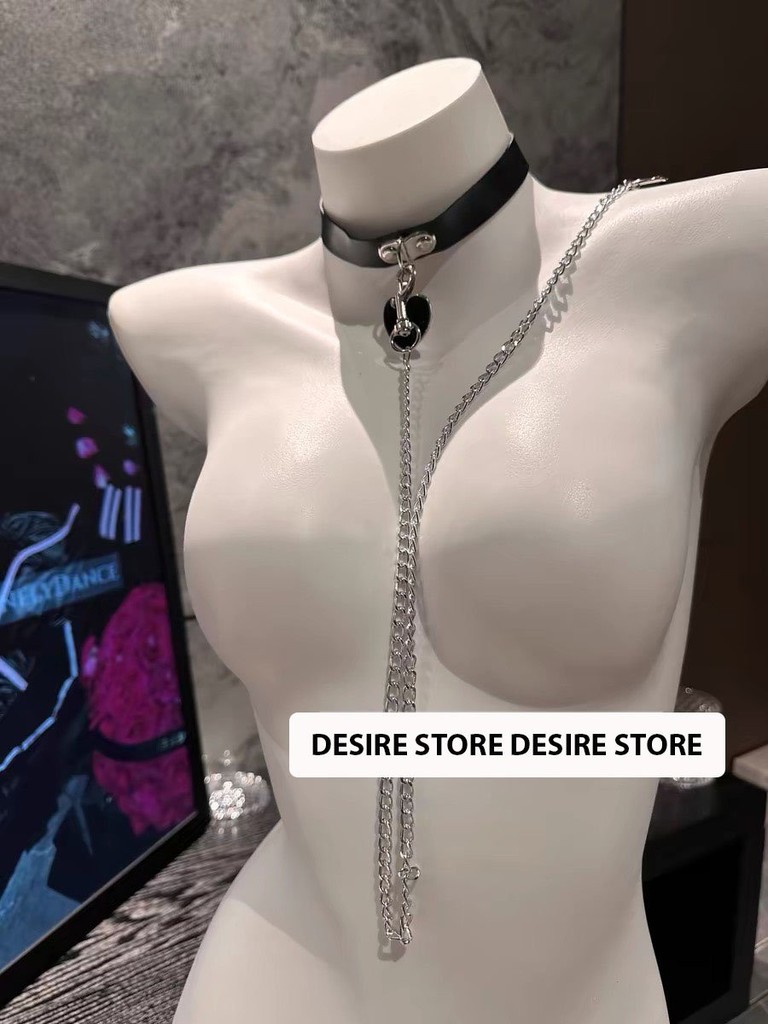 Desire Store, Vòng cổ choker hình trái tim kèm dây xích tình yêu phụ kiện phòng the DESIRE VC-003 image 8 of 9