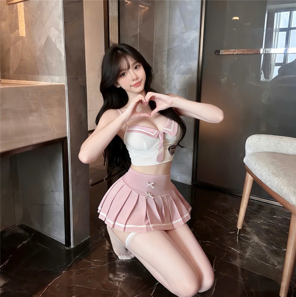 Desire Store, Váy ngủ cosplay CÔ NỮ SINH QUYẾN RŨ gợi cảm sexy DESIRE 1390 (Sexy "Seductive Schoolgirl" Cosplay Nightdress DESIRE 1390) image 9 of 15