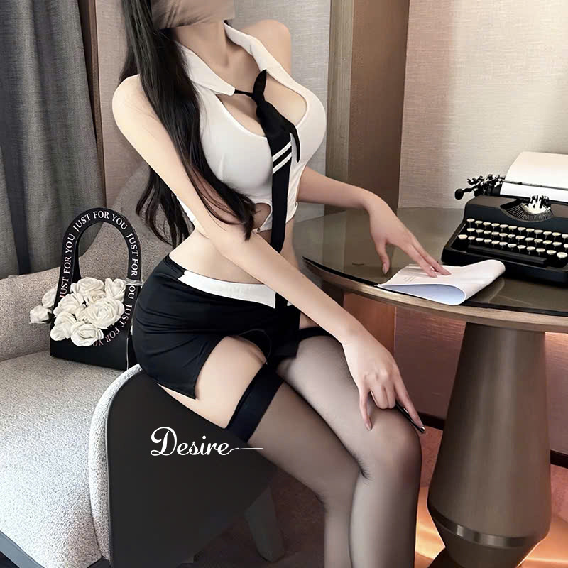 Desire Store, Bộ váy ngủ Cosplay Cô Thư Kí phong cách gợi cảm sexy DESIRE STORE VN-1269 image 3 of 9