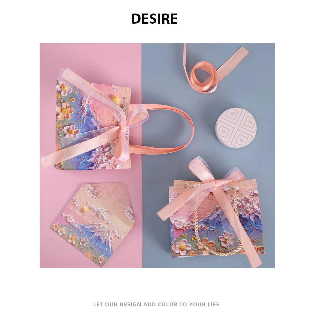 Desire Store, Túi Giấy Quà Tặng In Tranh Nghệ Thuật Cao Cấp sang Hộp quà đẹp TQ-01 image 7 of 14