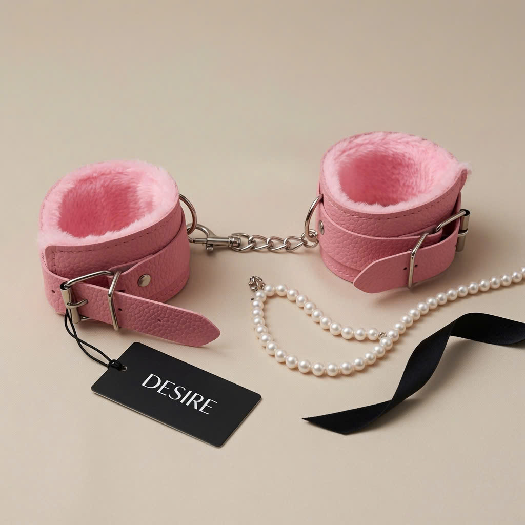 Desire Store, 3080 Còng Tay Bằng Da Cao Cấp Lót Bông Mềm Mại - BDSM - Phụ Kiện Cosplay Đồ Ngủ Quyến Rũ DESIRE (3080 Premium Leather Handcuffs with Soft Cotton Lining – BDSM – Seductive Lingerie & Cosplay Accessory (DESIRE)) image 9 of 11