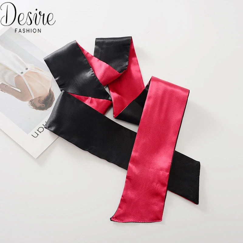 Desire Store, Bịt mắt ngủ lụa hai mặt đỏ đen Sexy Cosplay – Dải lụa bịt mắt gợi cảm Desire BM-002 image 7 of 9