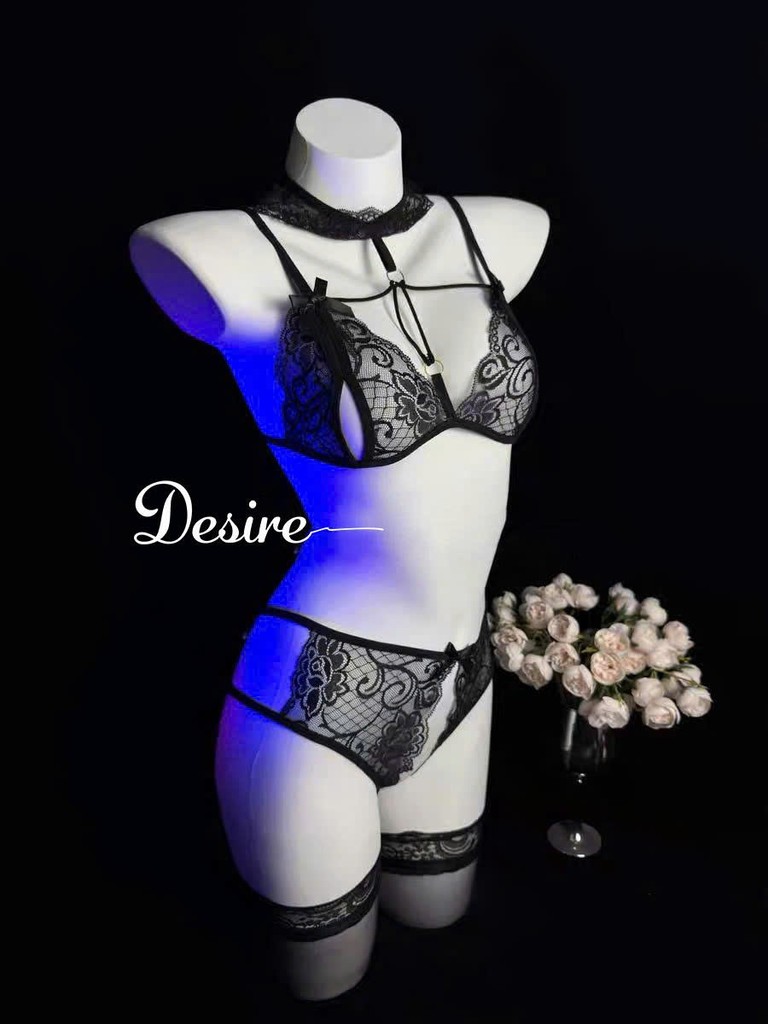 Desire Store, 6459 Bộ lót ren xẻ đáy - Nội y ren sexy gợi cảm cao cấp DESIRE image 7 of 13