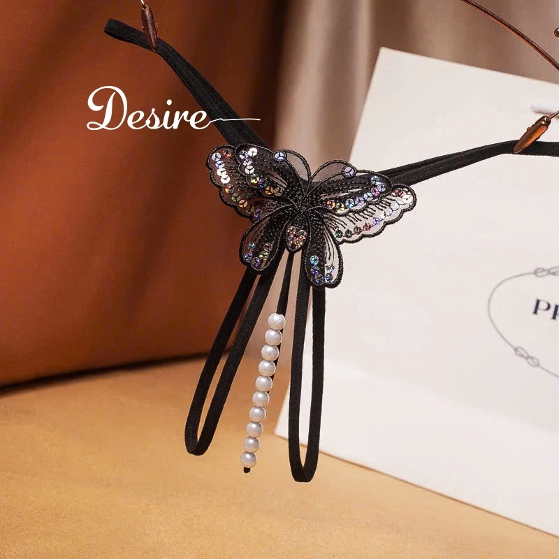 Desire Store, Quần lót lọt khe hình cánh bướm sexy gợi cảm QL-2242 - Đen, 3 quần image 11 of 12