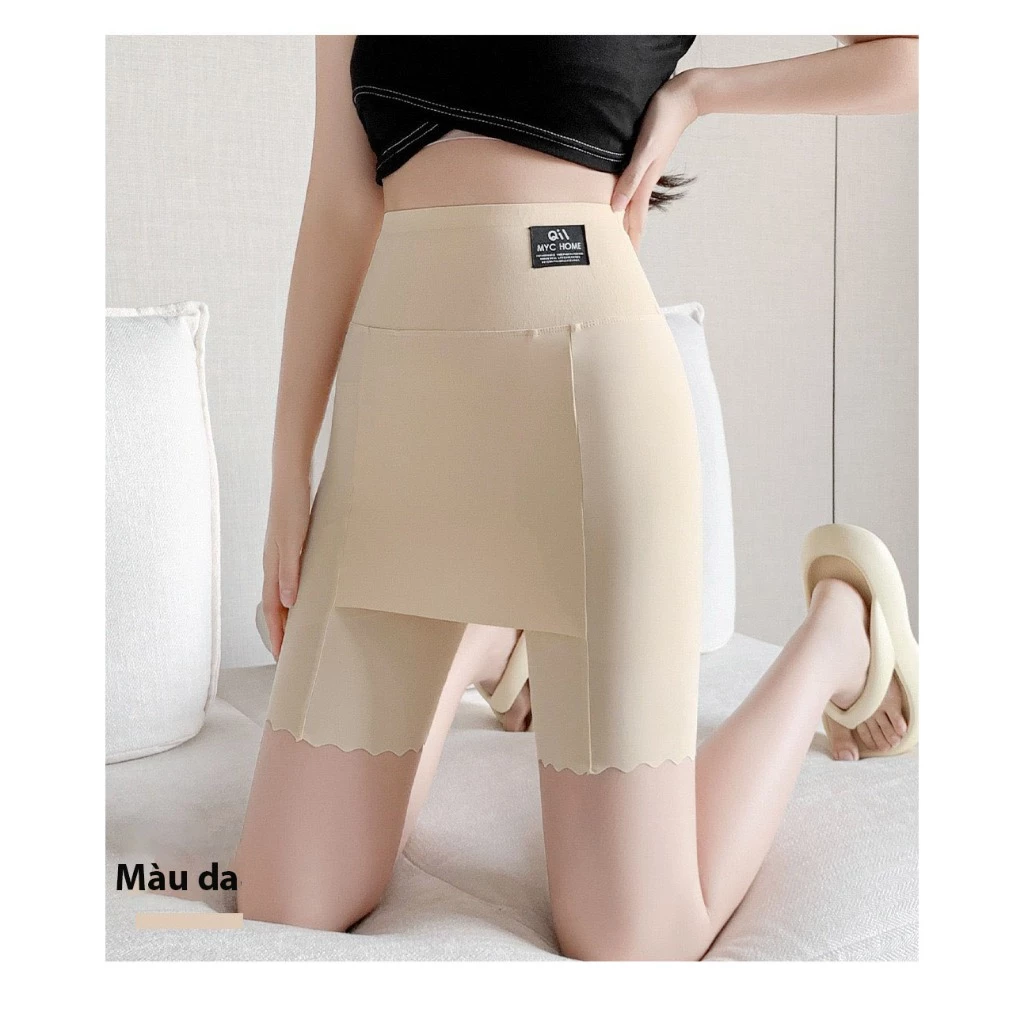 Desire Store, Quần Đùi Mặc Váy bảo hộ MYC HOME Chính hãng Vạt Chống lộ SU LỤA Không đường viền 40cm Cạp Cao Quần lót bảo hộ QL-023 image 2 of 12