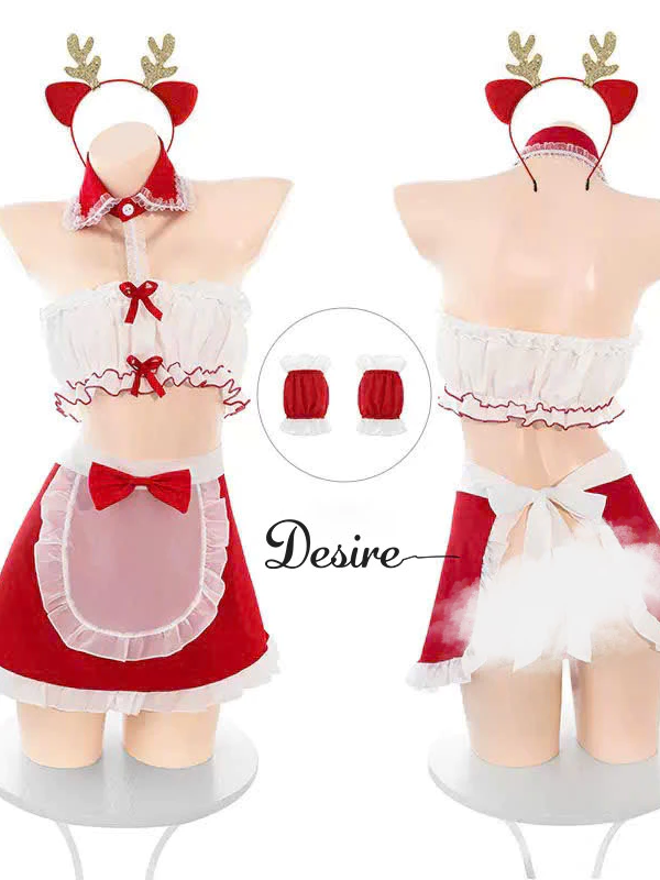 Desire Store, Bộ váy ngủ Cosplay cô hầu gái Chủ đề Giáng sinh Noel gợi cảm quyến rũ DESIRE VN-6131 image 5 of 8