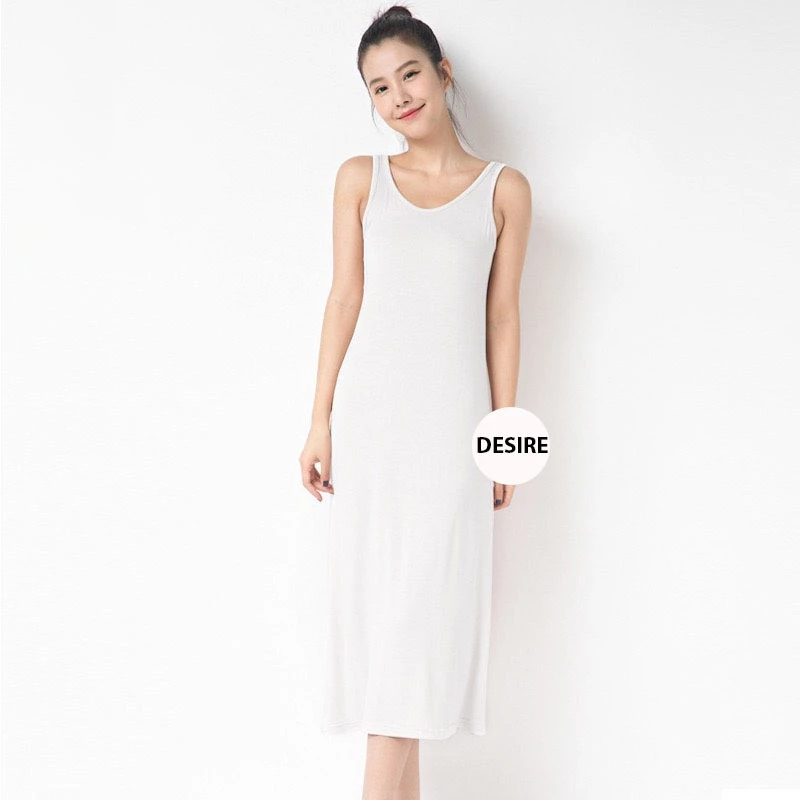 Desire Store, Đầm thun sát nách vải Modal (Gỗ sồi) mịn mát Desire VNN-00101 image 4 of 13