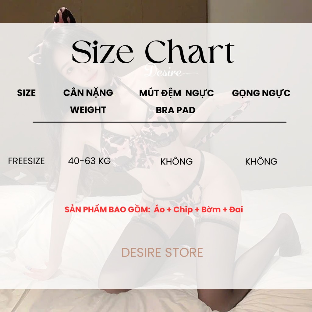 Desire Store, Bộ đồ lót Cosplay Cô nàng báo đốm phong cách sexy gợi cảm DESIRE VN-6302-1 image 10 of 14