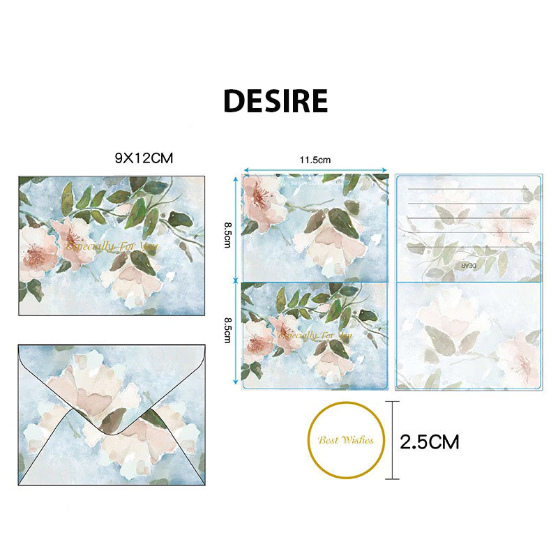 Desire Store, Thiệp kraft cao cấp tranh sơn dầu cao cấp (Bộ 1 thiệp 1 bì) chúc mừng sinh nhật, cảm ơn - Hoạ tiết 2 image 9 of 11