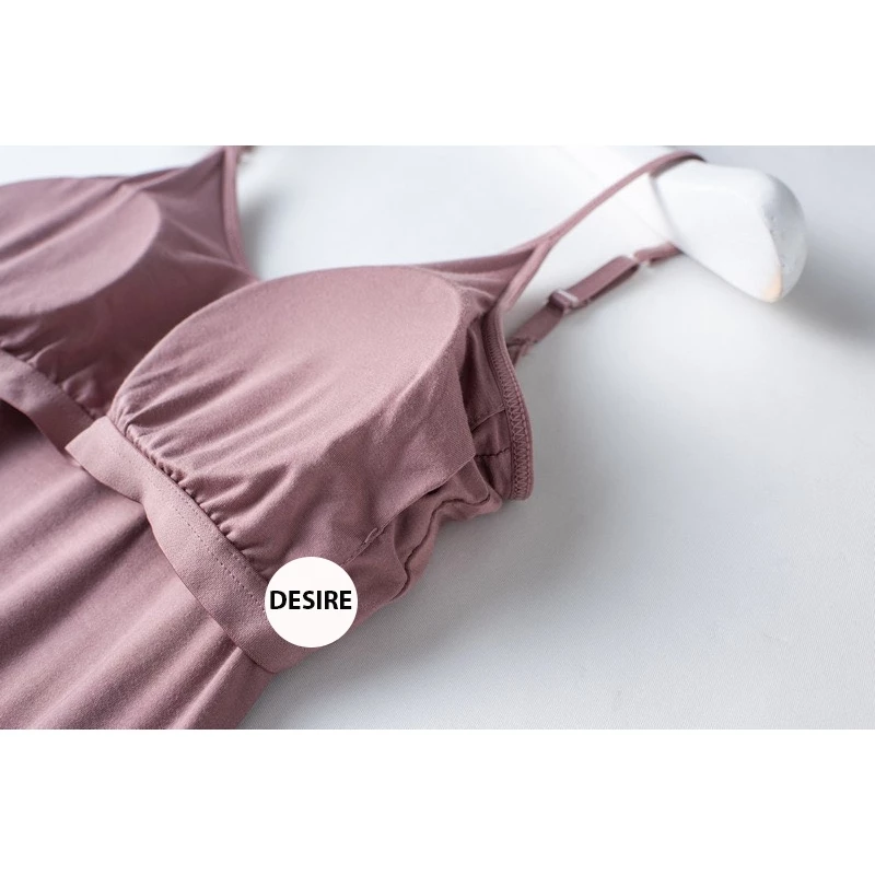 Desire Store, Váy đầm hai dây dáng dài sợi Vicose mềm mịn có đệm mút ngực DESIRE VN-077 image 8 of 13