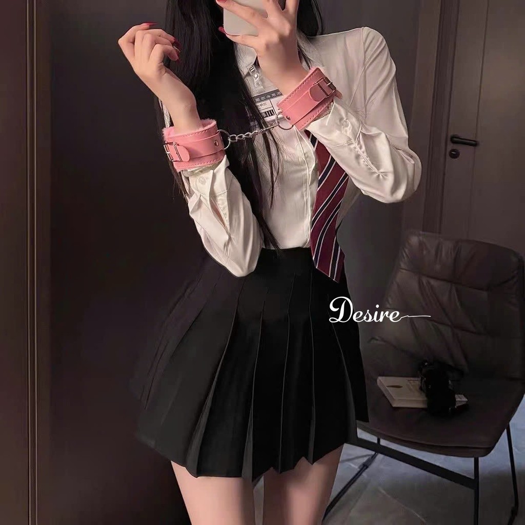 Desire Store, Bộ đồ chơi BDSM 9 món sexy - Đồ chơi tình dục DESIRE  - Còng tay hồng image 12 of 13