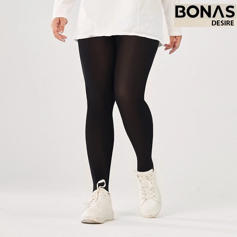 Desire Store, Tất quần Bigsize loại dày 80D giữ ấm che khuyết điểm định hình dáng BONAS CHÍNH HÃNG ZY7015 - 80 Dày ĐEN(65~150KG) image 10 of 11