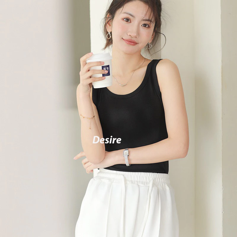 Desire Store, Áo ba lỗ dáng ôm vải mềm thoáng khí áo sát nách DESIRE AN-04 image 3 of 12