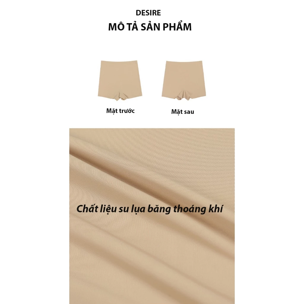Desire Store, Quần đùi mặc váy su lụa băng tàng hình không đường viền chống lộ chính hãng SACRED BIRD QL-030 image 8 of 18