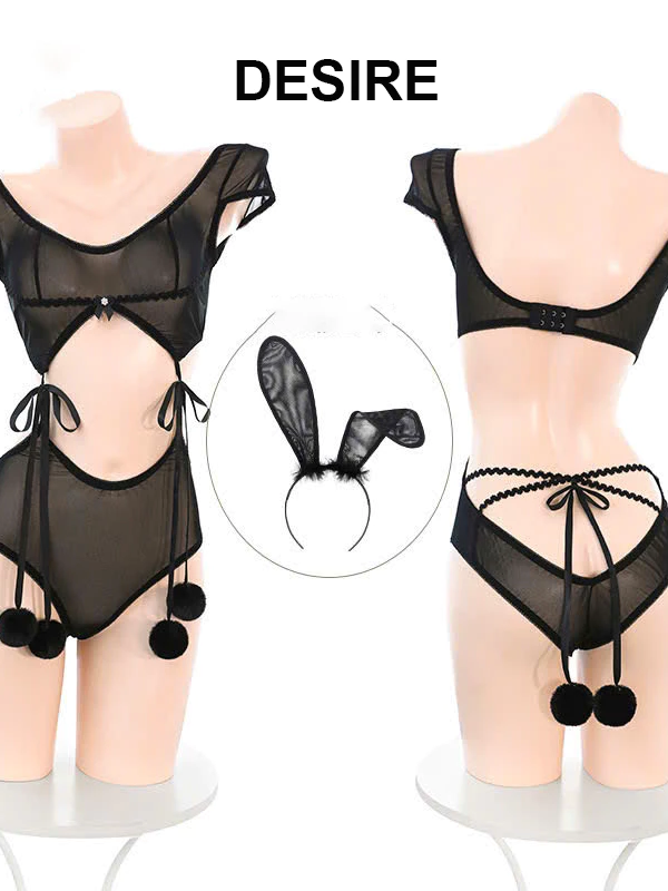 Desire Store, Bộ Cosplay Thỏ cột dây chất ren mềm mịn gợi cảm sexy DESIRE VN-6149 image 9 of 15