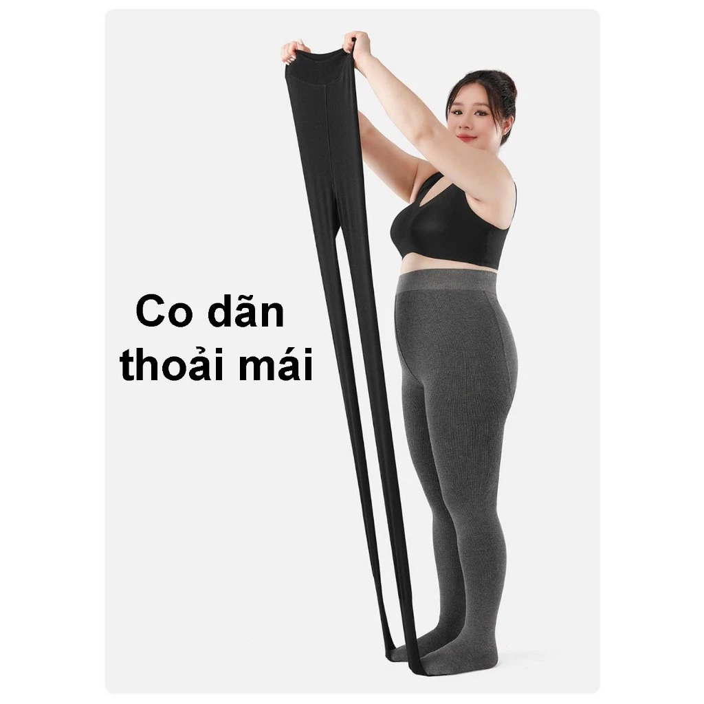 Desire Store, Quần Tất Legging Bigsize Nữ (60-85kg) Len Tăm Giữ nhiệt mềm mại, Chống Trơn Trượt, Co Giãn 4 Chiều Cao Cấp DS3056 image 4 of 10