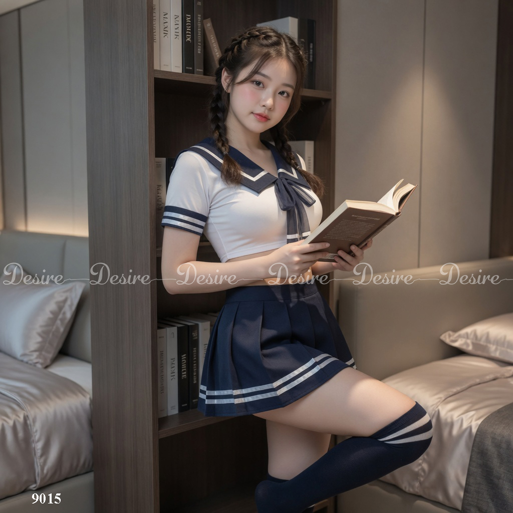 Desire Store, Bộ đồ ngủ hoá trang cosplay CÔ NỮ SINH QUYẾN RŨ ( có bigsize)  DESIRE VN-9015 image 19 of 22