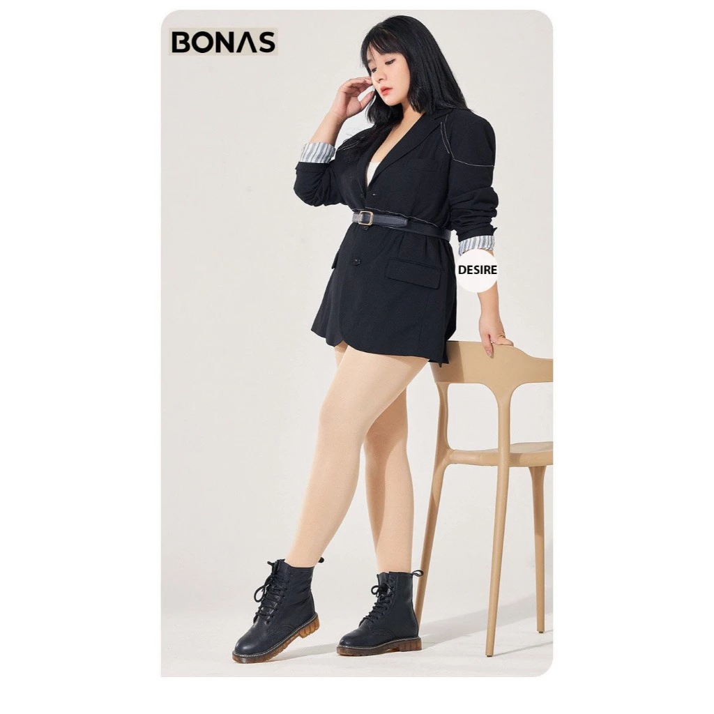 Desire Store, Tất quần 15D BIGSIZE màu đen và da thon gọn dáng che khuyết điểm chính hãng BONAS T-016 image 6 of 13