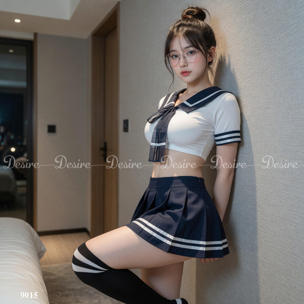 Desire Store, Bộ đồ ngủ hoá trang cosplay CÔ NỮ SINH QUYẾN RŨ ( có bigsize)  DESIRE VN-9015 image 12 of 22