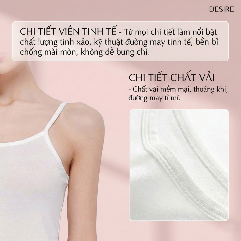 Desire Store, Đầm hai dây - Váy hai dây mặc lót thun modal (Gỗ sồi) dáng suông cổ thuyền Desire VNN-0044N image 6 of 22