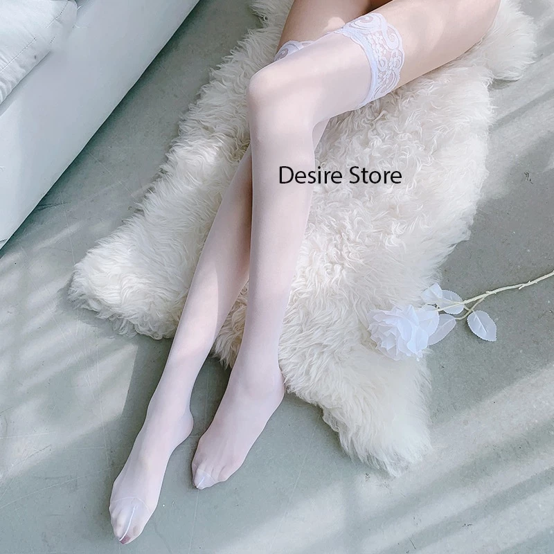 Desire Store, Tất lưới ren dài trên gối sexy cosplay hoá trang gợi cảm T-003 image 2 of 18