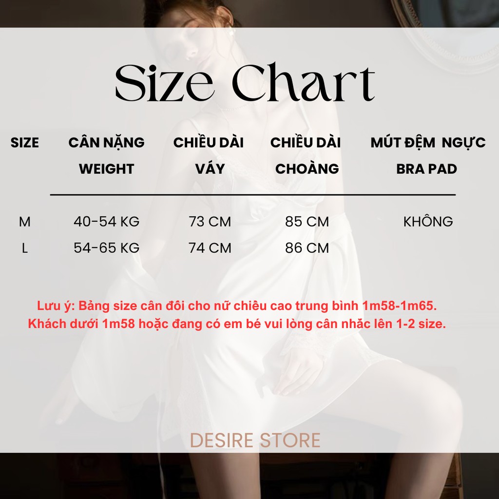 Desire Store, Áo choàng ngủ lụa  sang trọng (Ko kèm Váy) Áo choàng cô dâu Bride VN-245 image 8 of 11