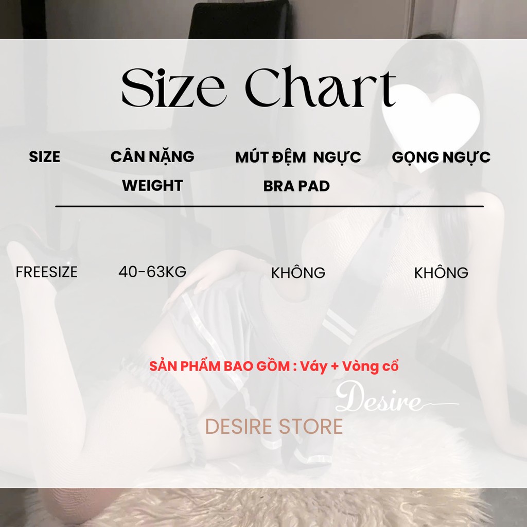 Desire Store, 1446 Bộ đồ ngủ Cosplay Cô Hầu Gái quyến rũ màu nâu hở đáy sexy DESIRE image 10 of 12