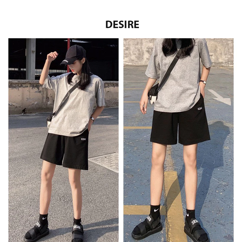 Desire Store, Quần đùi quần short unisex EDM chất thun dày mịn mát DESIRE QN-06 image 3 of 11