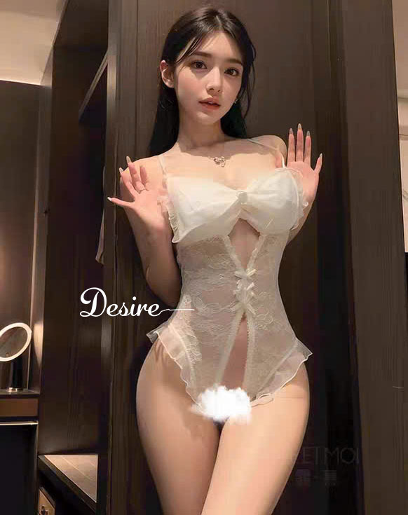 Desire Store, Bodysuit Ren Nơ Xuyên Thấu - Đồ Ngủ Sexy Thiết Kế Hở Lưng Tôn Dáng DESIRE VN-8504 image 6 of 13