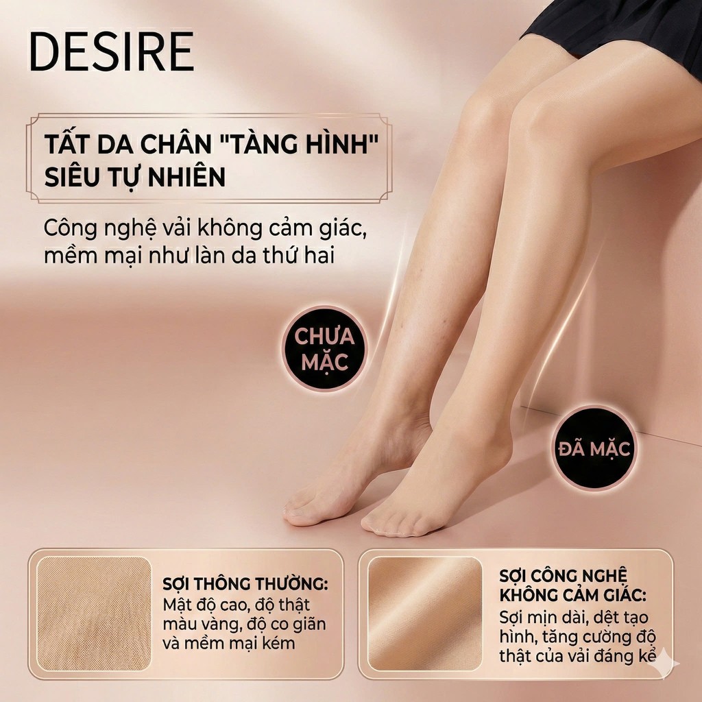 Desire Store, Tất quần 15D BIGSIZE màu đen và da thon gọn dáng che khuyết điểm chính hãng BONAS T-016 image 3 of 14