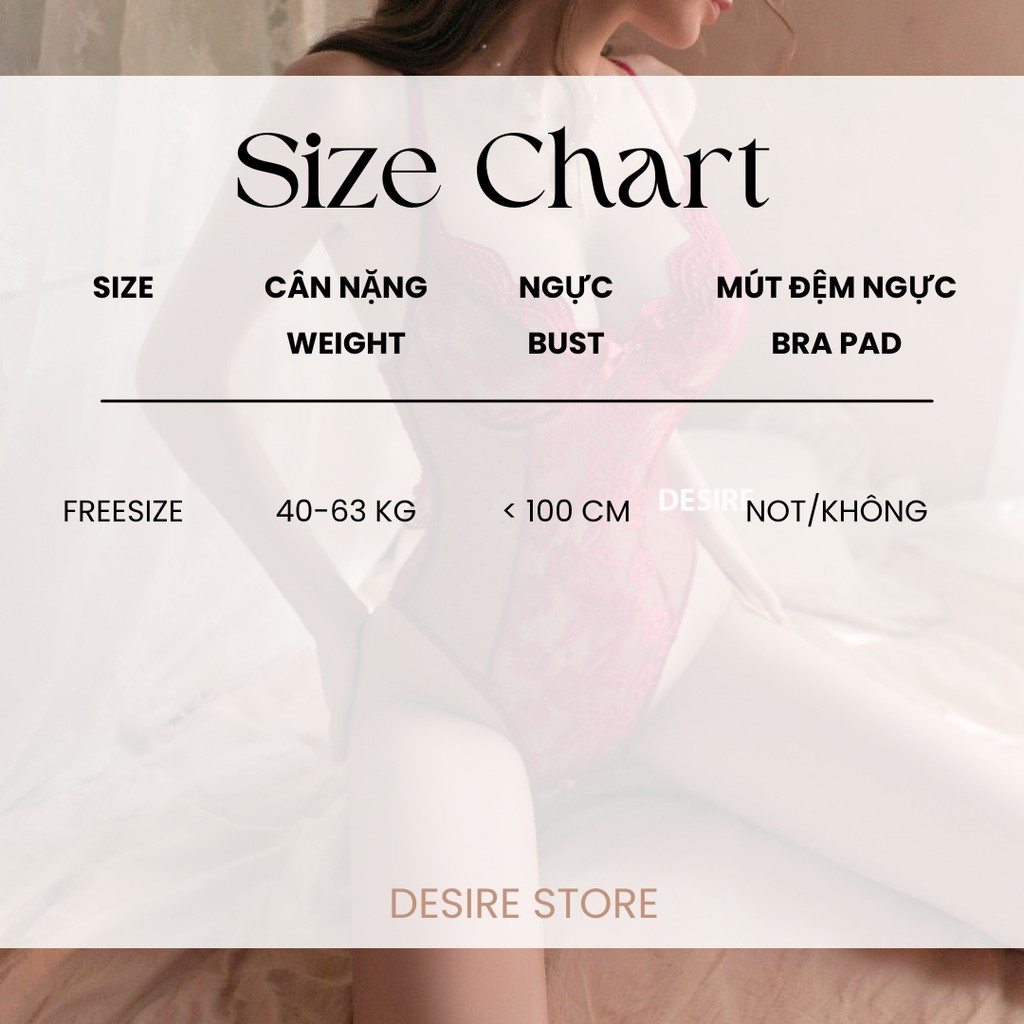 Desire Store, Bộ đồ ngủ liền thân bodysuit xẻ đáy và mông sau gợi cảm QC loại 1 VN-8797 image 7 of 10