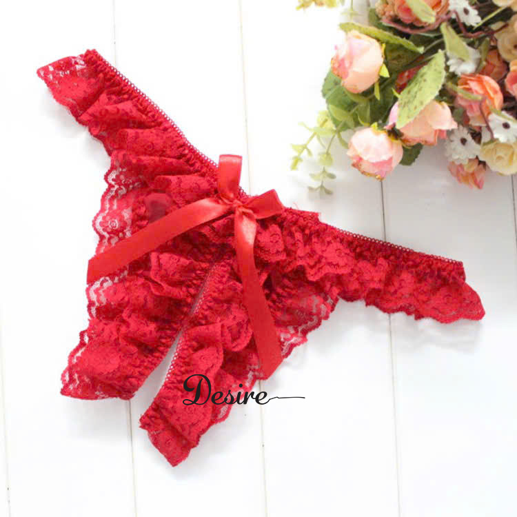 Desire Store, Quần lót lọt khe ren mềm mịn cao cấp QLN-1136-1 - Đỏ tươi, Freesize image 7 of 9