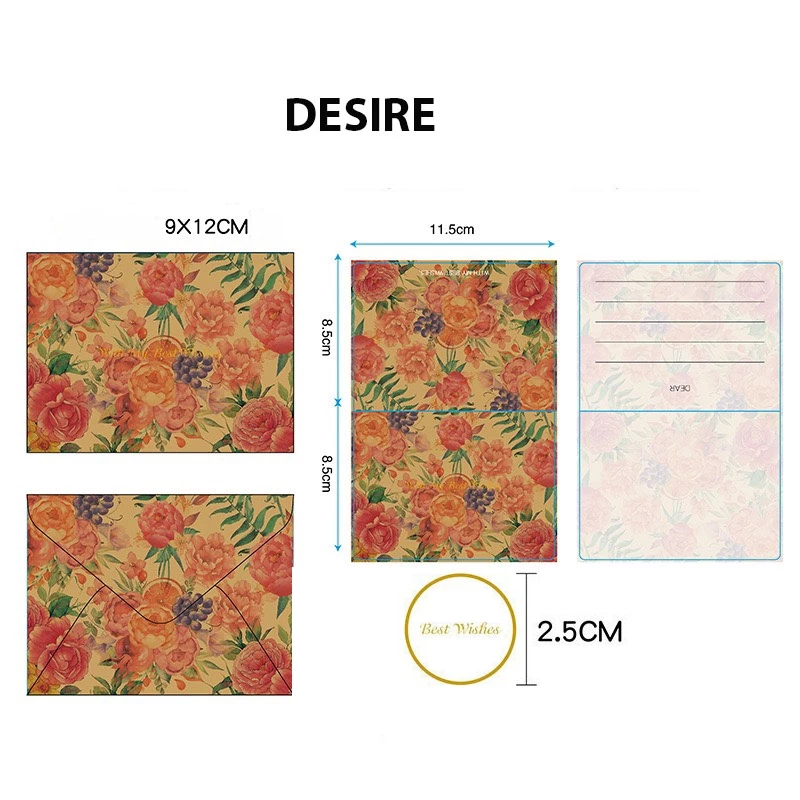 Desire Store, Thiệp kraft cao cấp tranh sơn dầu cao cấp (Bộ 1 thiệp 1 bì) chúc mừng sinh nhật, cảm ơn - Hoạ tiết 3 image 11 of 11
