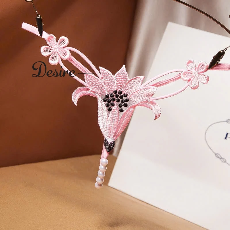 Desire Store, Quần lót ren hoạ tiết hoa siêu gợi cảm sexy DESIRE QL-2249 - Hồng, 3 quần image 12 of 12
