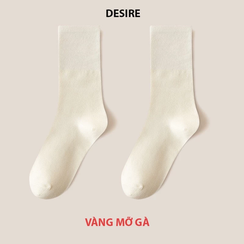 Desire Store, Tất len nữ cổ cao chính hãng BONAS Style Nhật Bản chất đẹp cao cấp phong cách đơn giản sang trọng MW-1887 - Vàng mỡ gà, 5 đôi image 11 of 15