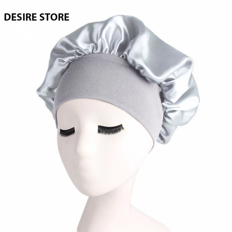 Desire Store, Mũ trùm đầu bảo vệ tóc khi ngủ Tocchụp tóc skin care giảm gãy rụng tóc gọn gàng MT-001 - Ghi nhạt image 13 of 13