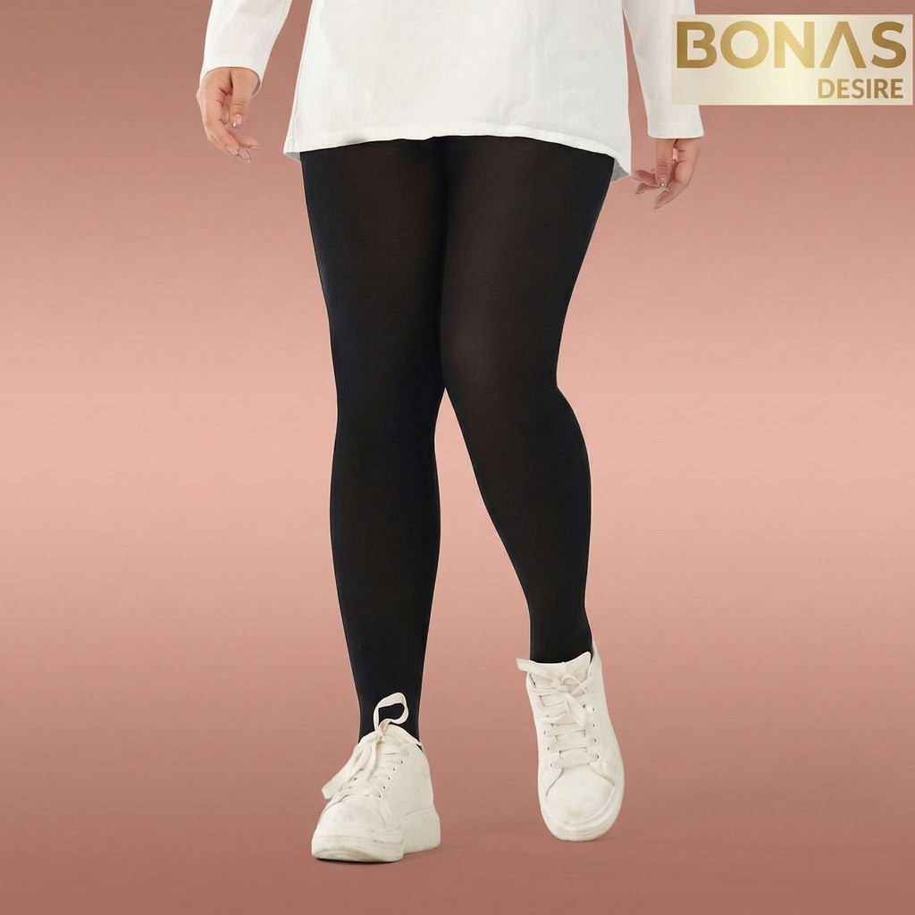 Desire Store, Tất quần Bigsize loại dày 80D giữ ấm che khuyết điểm định hình dáng BONAS CHÍNH HÃNG ZY7015 - 80 Dày ĐEN(65~150KG) image 11 of 12