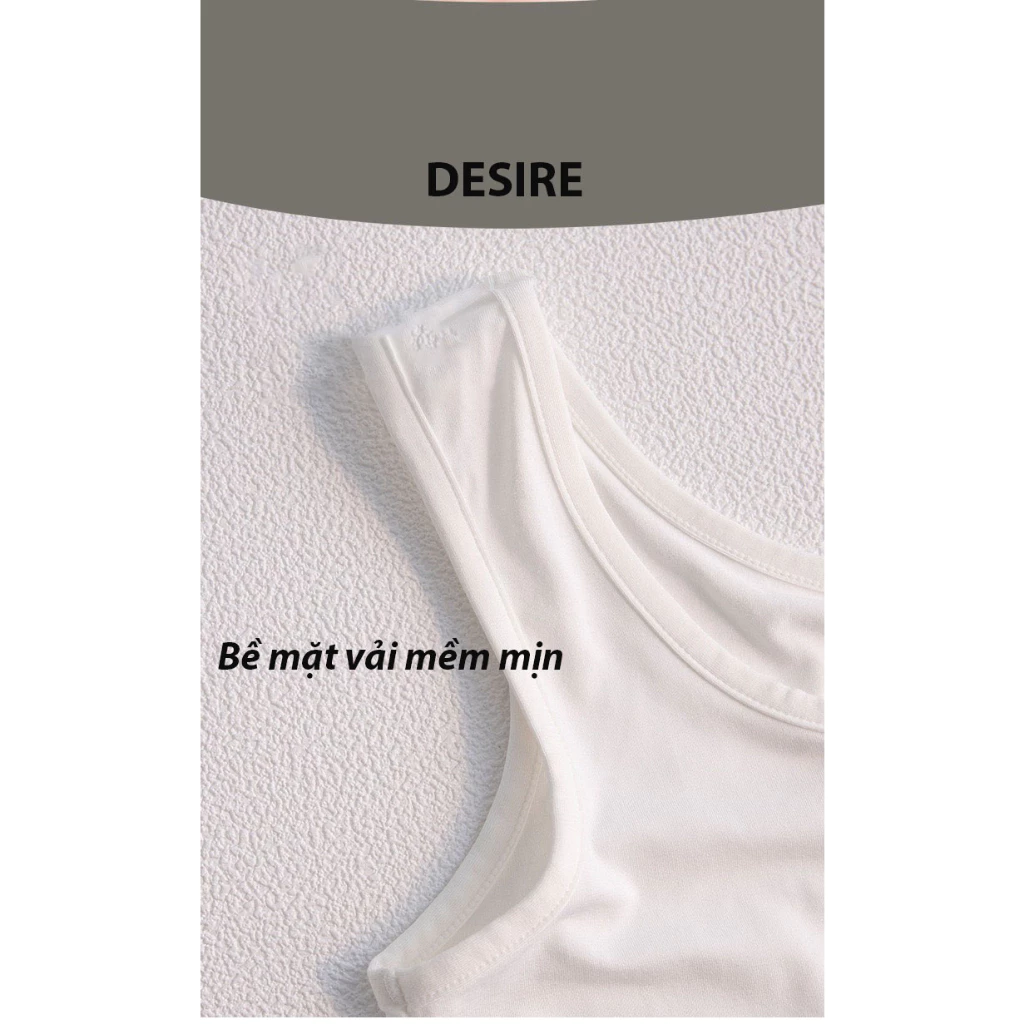 Desire Store, Áo Ba Lỗ Sát Nách Thun Modal (Gỗ sồi) mát mịn phong cách năng động ANN-060 image 6 of 17