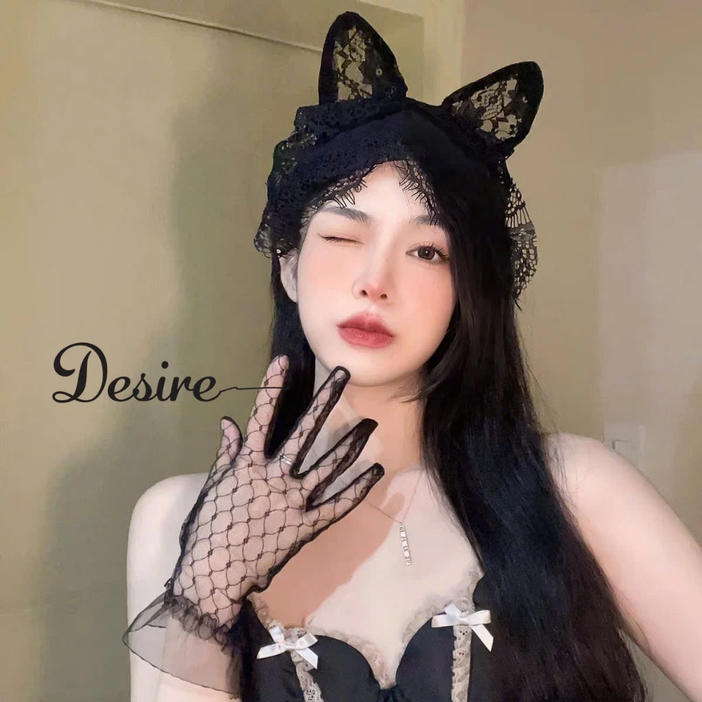 Desire Store, Combo Bờm tóc mèo phối mặt nạ YZ1016+Găng tay YZ1017 phụ kiện phòng the gợi cảm DESIRE image 5 of 8