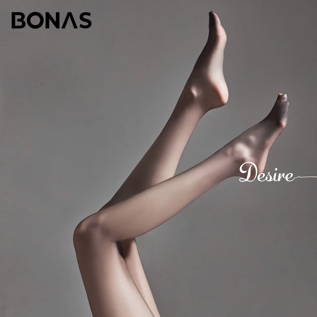 Desire Store, Quần tất BONAS CHÍNH HÃNG màu đen da nhạt 0D đũng quần liền mạch siêu mỏng tự nhiên thon gọn chân DS-1179 image 6 of 8
