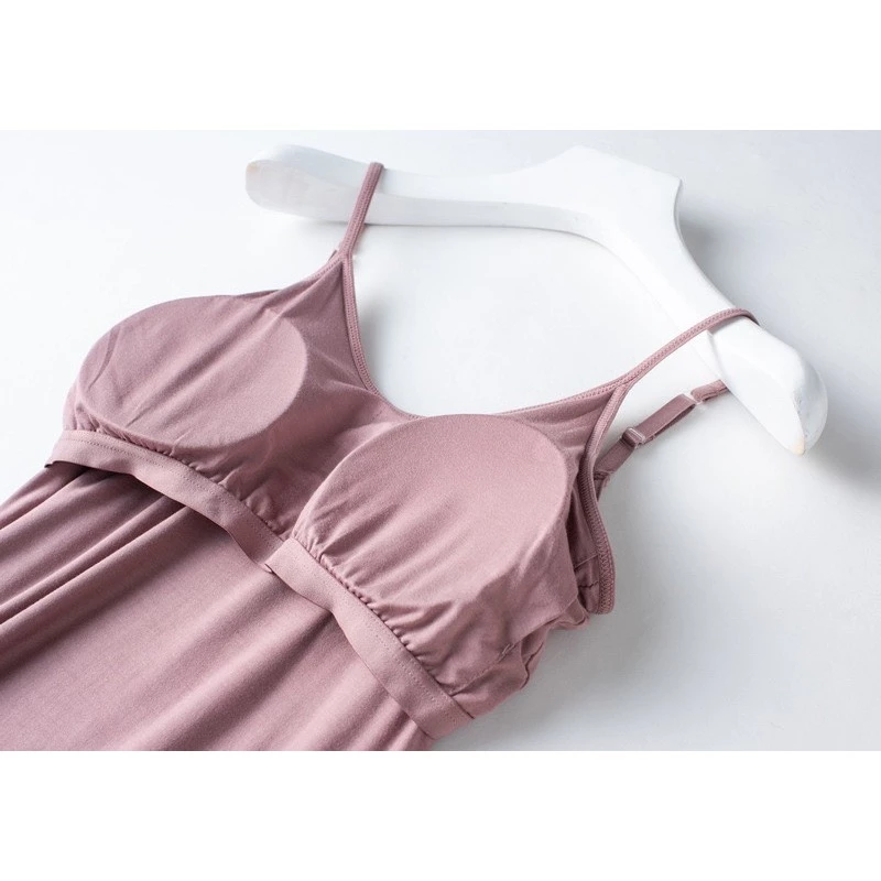 Desire Store, Váy đầm hai dây dáng dài sợi Vicose mềm mịn có đệm mút ngực DESIRE VN-077-1 image 7 of 13